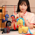 Year of the Horse Mascot, Cool Black Horse Bag Charm, Pony Pendant, Gift Plush Toy, 2026 New Model - Image 3