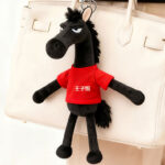 Year of the Horse Mascot, Cool Black Horse Bag Charm, Pony Pendant, Gift Plush Toy, 2026 New Model - Image 2
